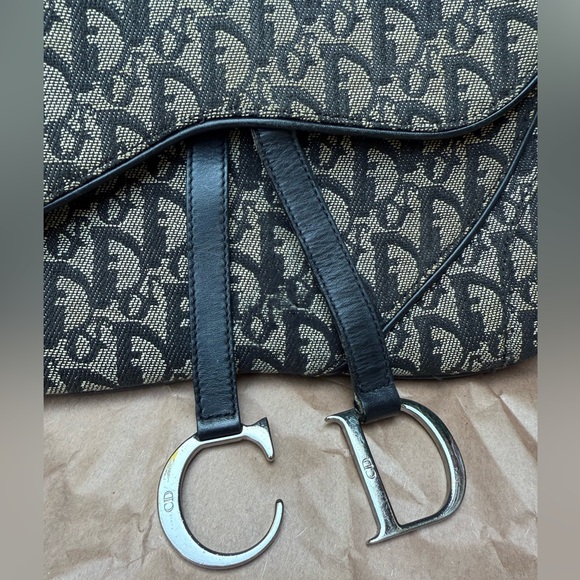 Dior Saddle bag, black Interior with Logo Charm - Picture 3 of 12